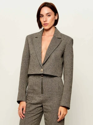 Patrizia Pepe Marynarka | Cropped Fit szary