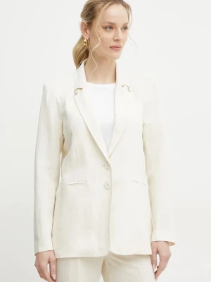 Patrizia Pepe marynarka z domieszką lnu