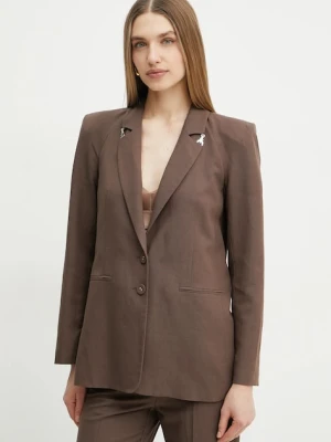 Patrizia Pepe marynarka z domieszką lnu