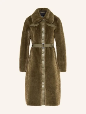 Patrizia Pepe Płaszcz Puchowy Giubbotto Z Mieszanki Materiałów gruen