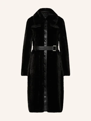 Patrizia Pepe Płaszcz Puchowy Giubbotto Z Mieszanki Materiałów schwarz