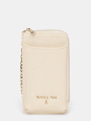 Patrizia Pepe pokrowiec na telefon skórzany kolor beżowy 8Q0029 L001