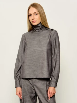Patrizia Pepe Półgolf | Relaxed fit szary