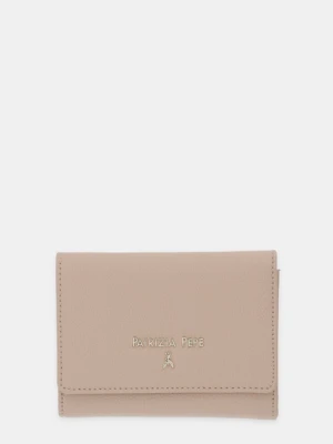 Patrizia Pepe portfel skórzany damski kolor beżowy CQ7081 L001