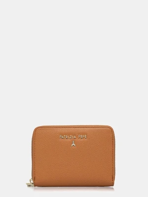 Patrizia Pepe portfel skórzany damski kolor brązowy CQ8512 L001
