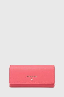 Patrizia Pepe portfel skórzany damski kolor różowy CQ0215 L001