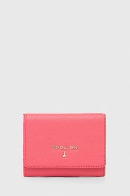 Patrizia Pepe portfel skórzany damski kolor różowy CQ7081 L001