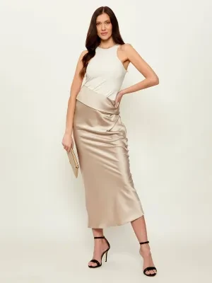 Patrizia Pepe Satynowa sukienka