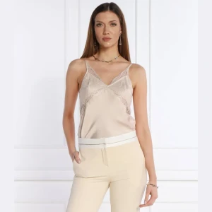 Patrizia Pepe Satynowy top | Regular Fit