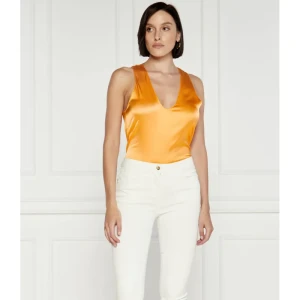 Patrizia Pepe Satynowy top | Regular Fit