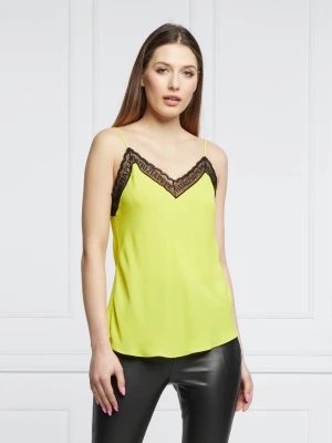 Patrizia Pepe Satynowy top | Regular Fit