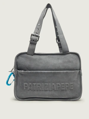 Patrizia Pepe Shopperka | zamsz szary