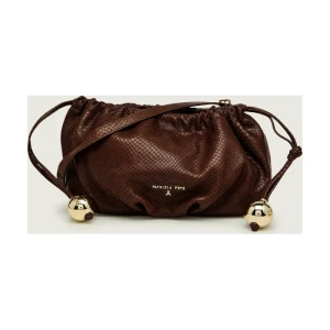 Patrizia Pepe Skórzana torebka na ramię Bubble