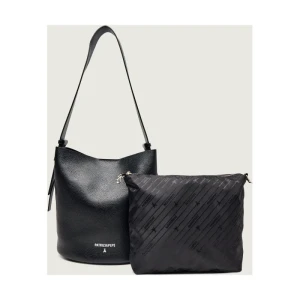 Patrizia Pepe Skórzana torebka na ramię + saszetka