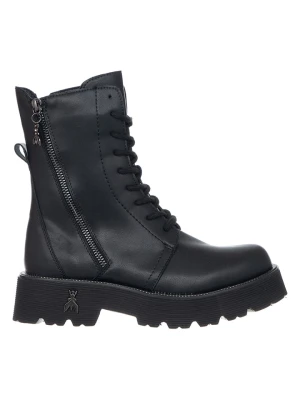 Patrizia Pepe Skórzane botki w kolorze czarnym rozmiar: 38