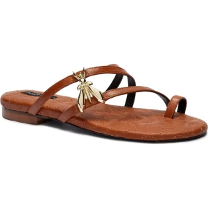 Patrizia Pepe Skórzane klapki