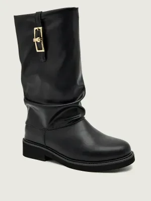 Patrizia Pepe Skórzane kozaki