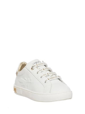 Patrizia Pepe Skórzane sneakersy w kolorze białym rozmiar: 36