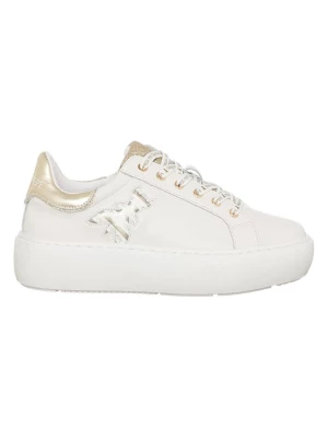 Patrizia Pepe Skórzane sneakersy w kolorze białym rozmiar: 37