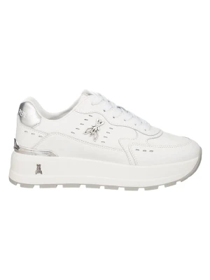 Patrizia Pepe Skórzane sneakersy w kolorze białym rozmiar: 39
