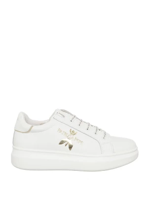 Patrizia Pepe Skórzane sneakersy w kolorze białym rozmiar: 40