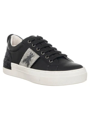 Patrizia Pepe Skórzane sneakersy w kolorze czarnym rozmiar: 40
