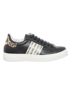 Patrizia Pepe Skórzane sneakersy w kolorze czarnym rozmiar: 41