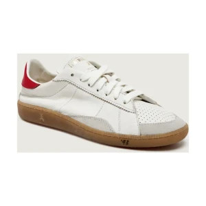 Patrizia Pepe Skórzane sneakersy | zamsz