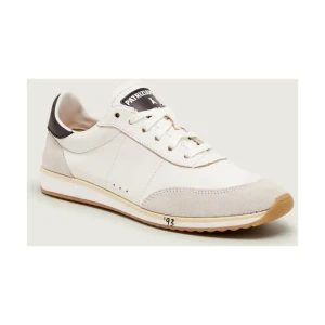 Patrizia Pepe Skórzane sneakersy | zamsz