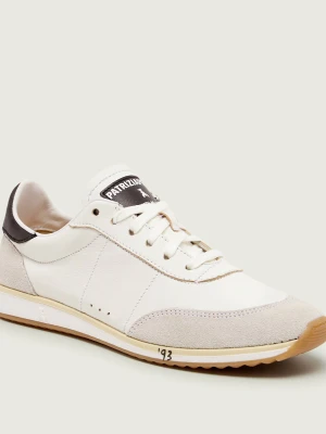 Patrizia Pepe Skórzane sneakersy | zamsz
