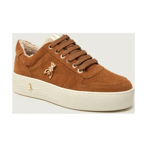 Patrizia Pepe Sneakersy | shearling | z dodatkiem skóry