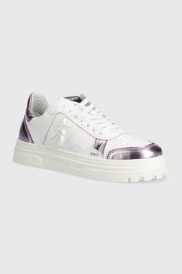 Patrizia Pepe sneakersy skórzane kolor biały 2Z0008 L041 M502