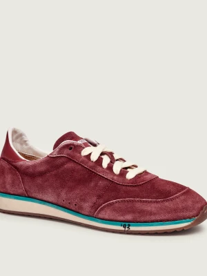 Patrizia Pepe Sneakersy | zamsz bordowy