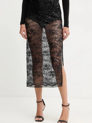 Patrizia Pepe spódnica kolor czarny midi prosta 2G1037 J341
