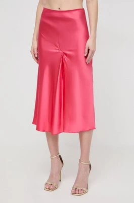 Patrizia Pepe spódnica kolor różowy midi rozkloszowana 8G0384 A644