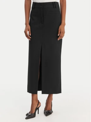 Patrizia Pepe Spódnica midi 8G0515/A498-K103 Czarny Regular Fit