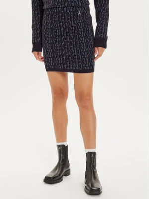 Patrizia Pepe Spódnica mini 2G0986 K210 Granatowy Regular Fit