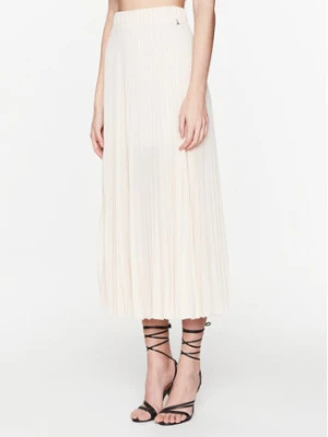 Patrizia Pepe Spódnica plisowana 8G0324/AD08-B753 Écru Regular Fit