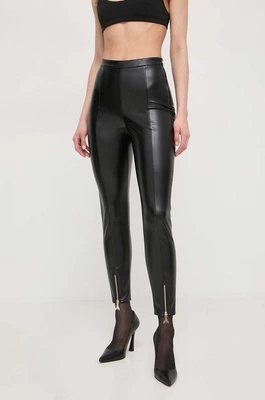 Patrizia Pepe spodnie damskie kolor czarny dopasowane high waist 8P0587 E005