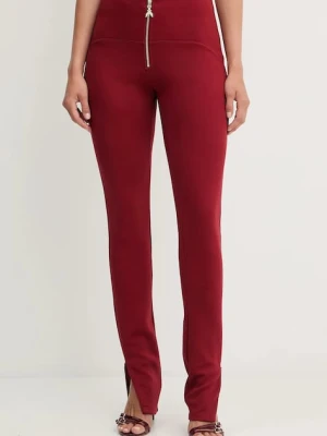 Patrizia Pepe spodnie damskie kolor czerwony dopasowane high waist 8P0746 J305