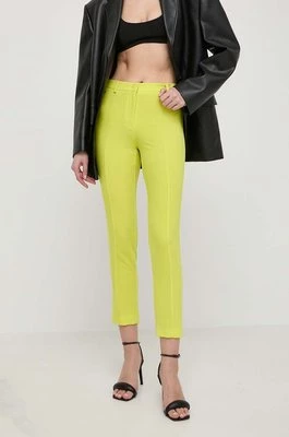 Patrizia Pepe spodnie damskie kolor żółty proste medium waist 2P1565 A049