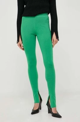 Patrizia Pepe spodnie dresowe kolor zielony gładkie