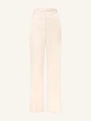 Patrizia Pepe Spodnie Marlena Z Satyny rosa