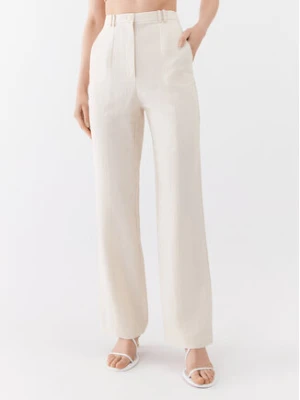 Patrizia Pepe Spodnie materiałowe 2P1491/A052-W347 Écru Straight Fit