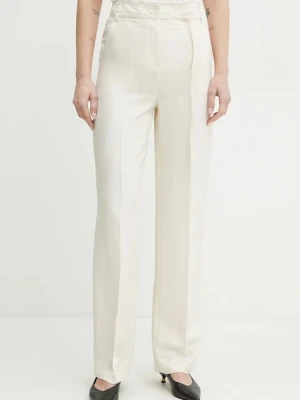 Patrizia Pepe spodnie z domieszką lnu