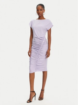Patrizia Pepe Sukienka codzienna 2A2871 / J294-M531 Fioletowy Regular Fit