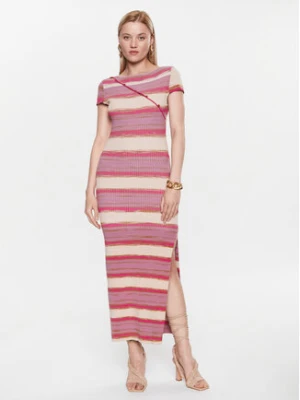 Patrizia Pepe Sukienka dzianinowa 2A2555/K099-XV86 Kolorowy Regular Fit