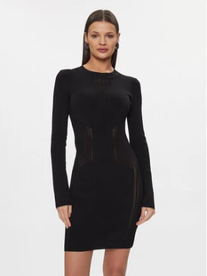 Patrizia Pepe Sukienka dzianinowa 8A1295/K7I5-K103 Czarny Slim Fit