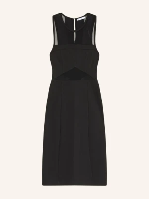 Patrizia Pepe Sukienka Etui Z Mieszanki Materiałów schwarz