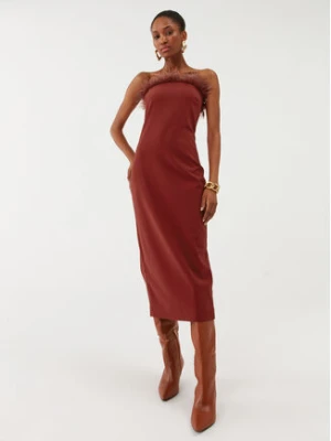 Patrizia Pepe Sukienka koktajlowa 8A1202/A6F5-R799 Czerwony Slim Fit